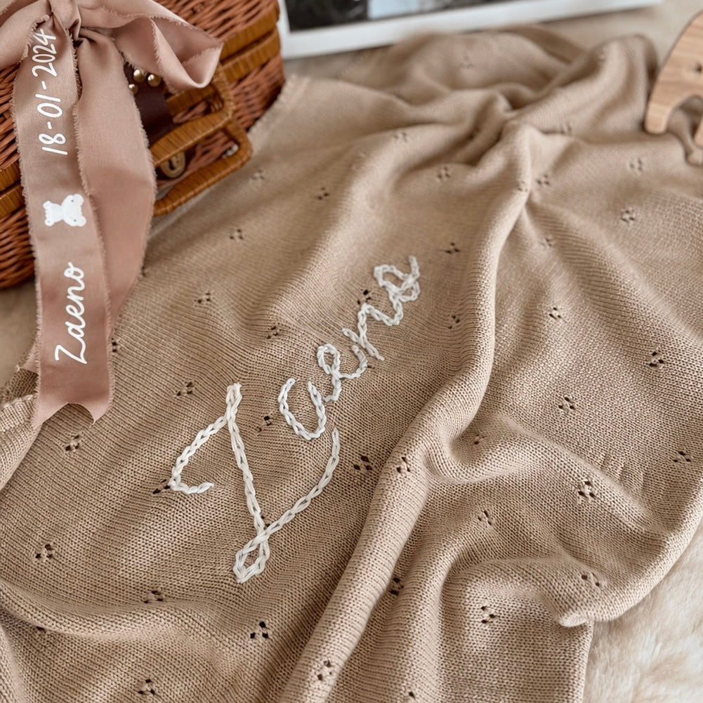 Personalized Cotton Baby Blanket