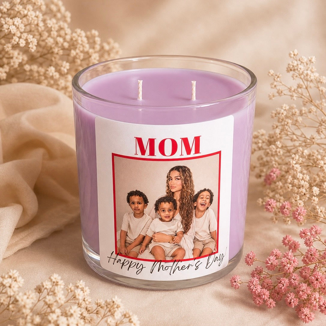 Custom Photo Candle