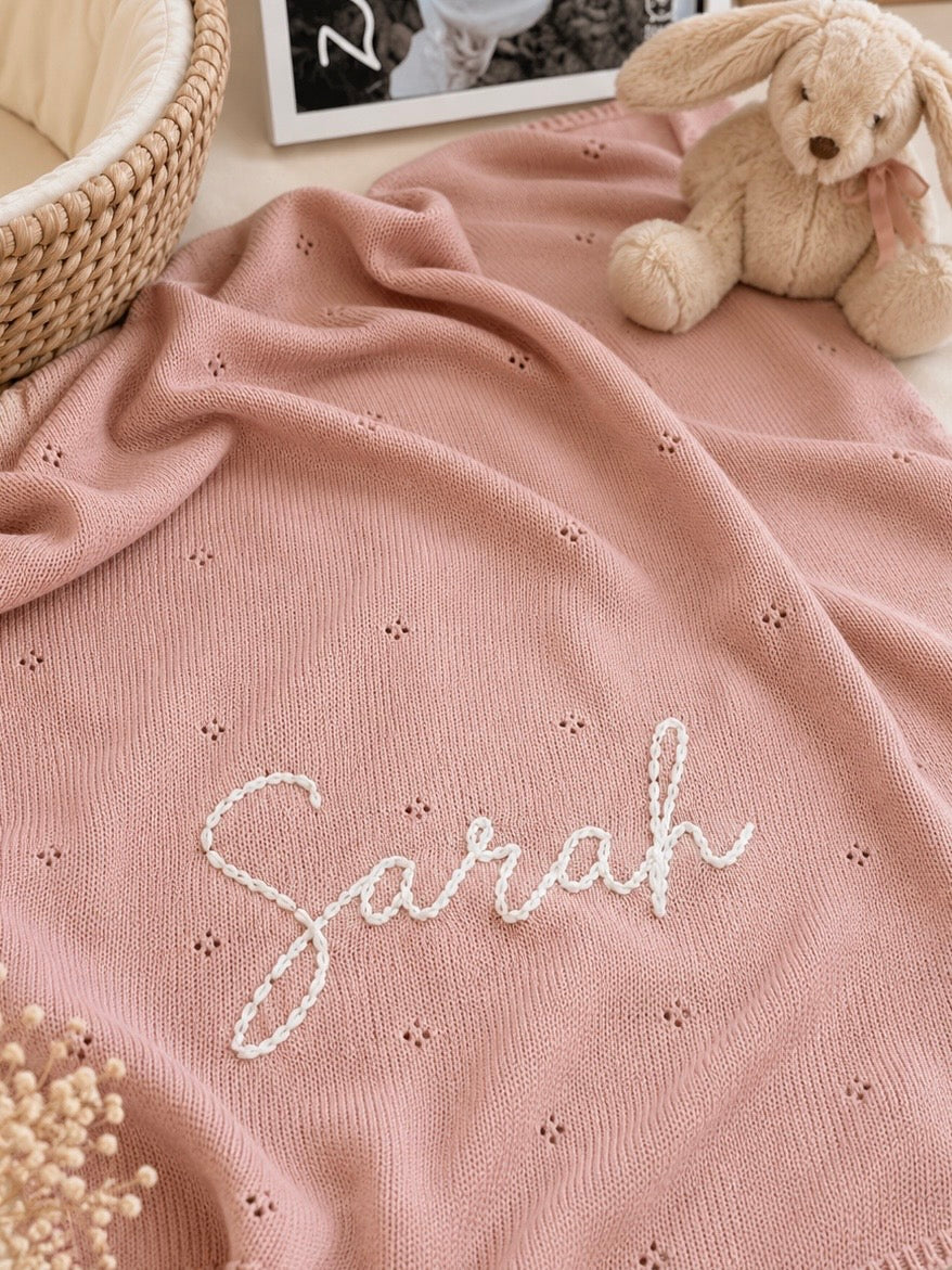 Personalized Cotton Baby Blanket