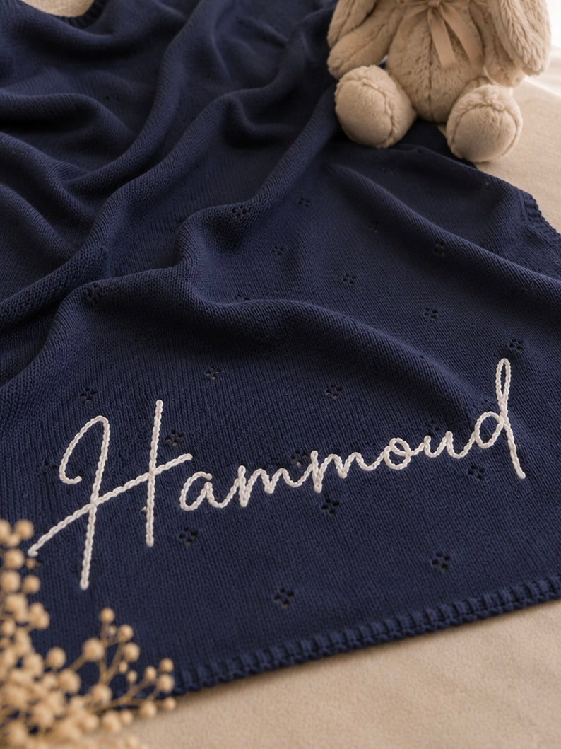 Personalized Cotton Baby Blanket