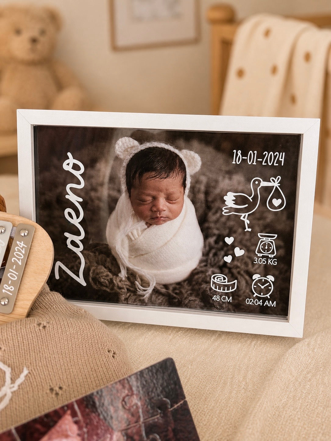 Baby Birth Stats Frame