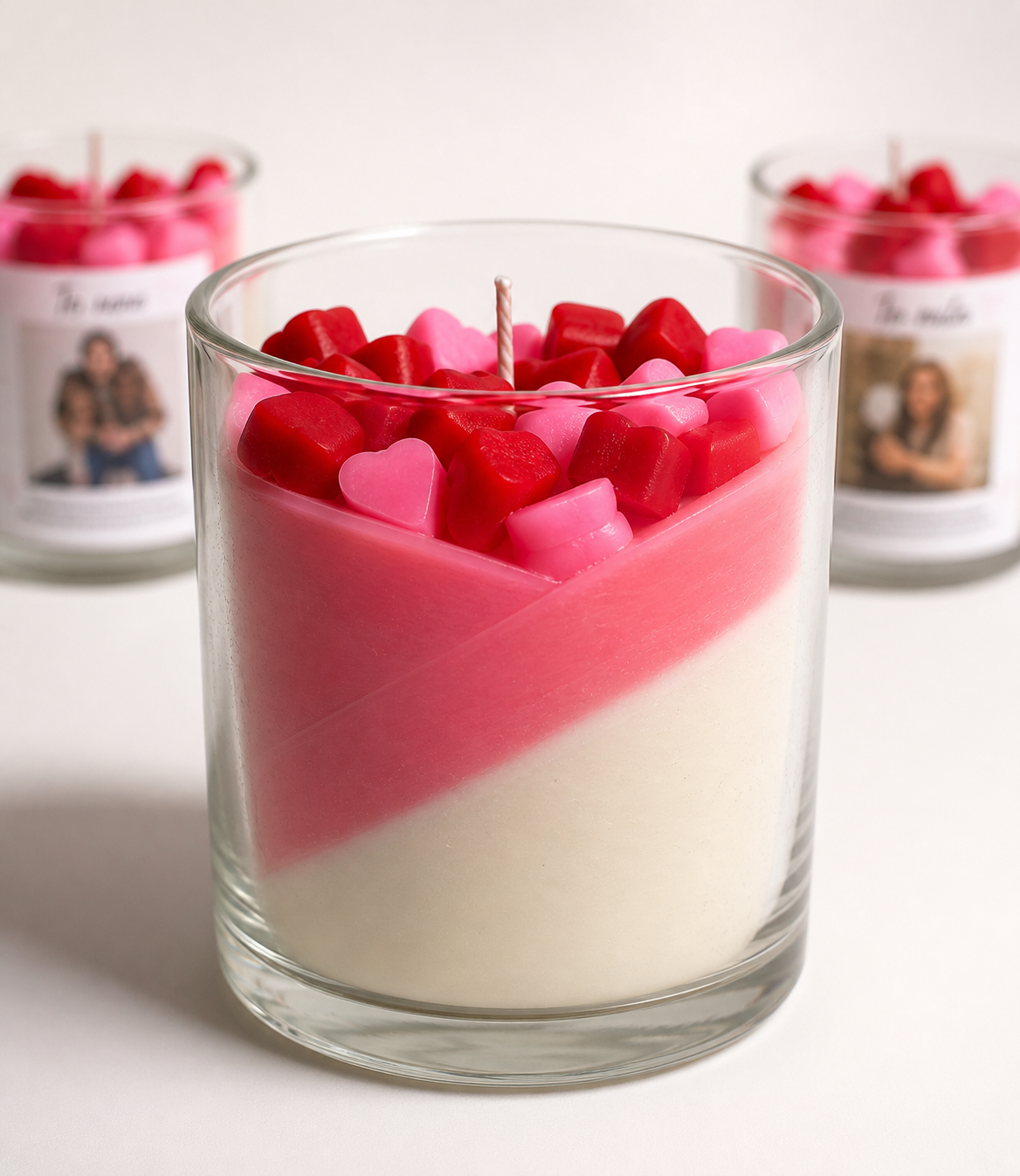 Heart Photo Candle